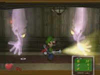 une photo d'Ã©cran de Luigi s Mansion sur Nintendo Gamecube
